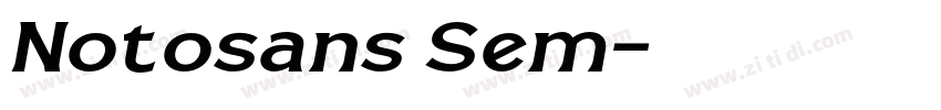 Notosans Sem字体转换